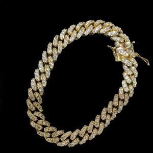 Stainless steel 14 k gold finish 10mm 8 inch